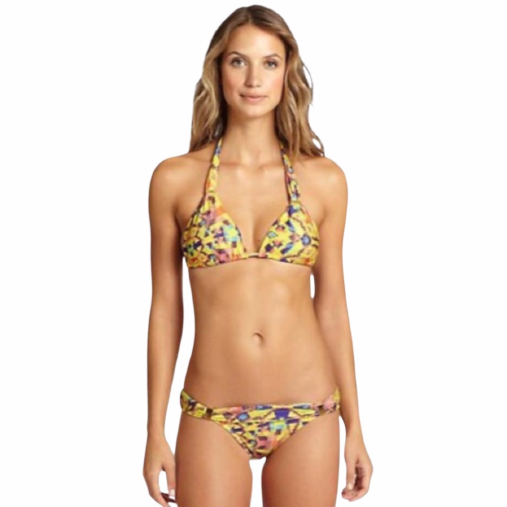 new last1 Vix ✦ Tri Bikini Top ✦ Watercolor Print - Picture 3 of 12